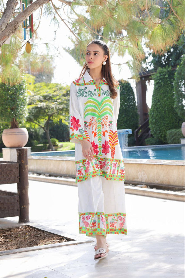 🌴 Tropical Bloom Luxe Co-ords Set