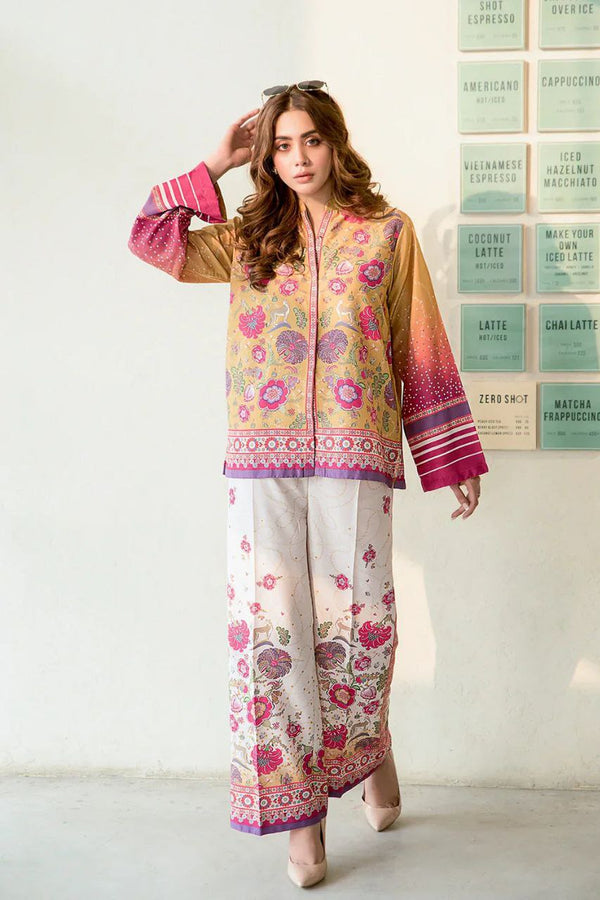 Mustard & Ivory Multicolor Print Co-ord Set