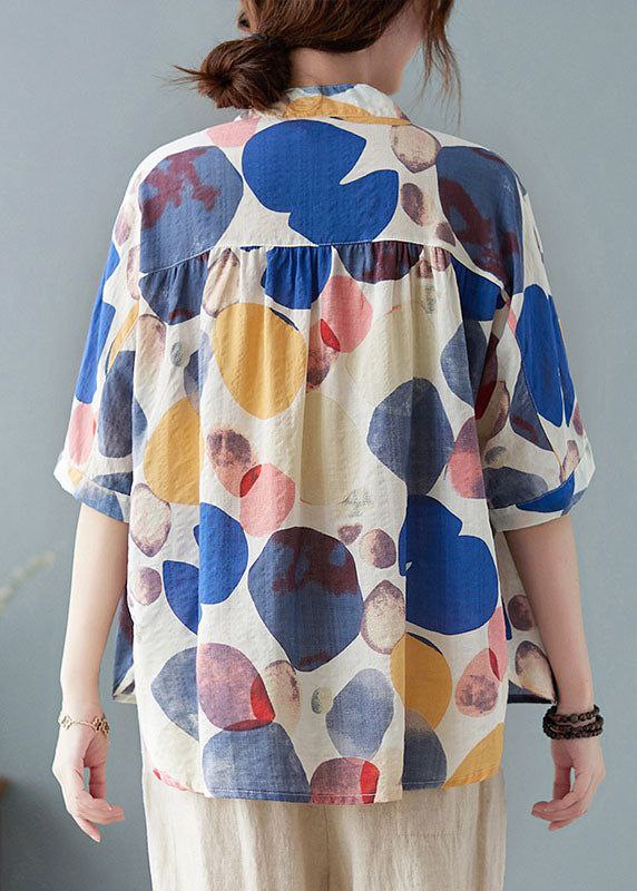 Breezy oversized summer shirt with button front