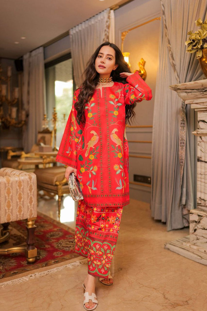 Designer printed kurta and pant set for women