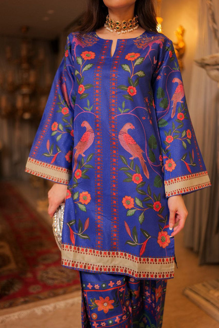 Festive blue co-ord set perfect for parties and gatherings