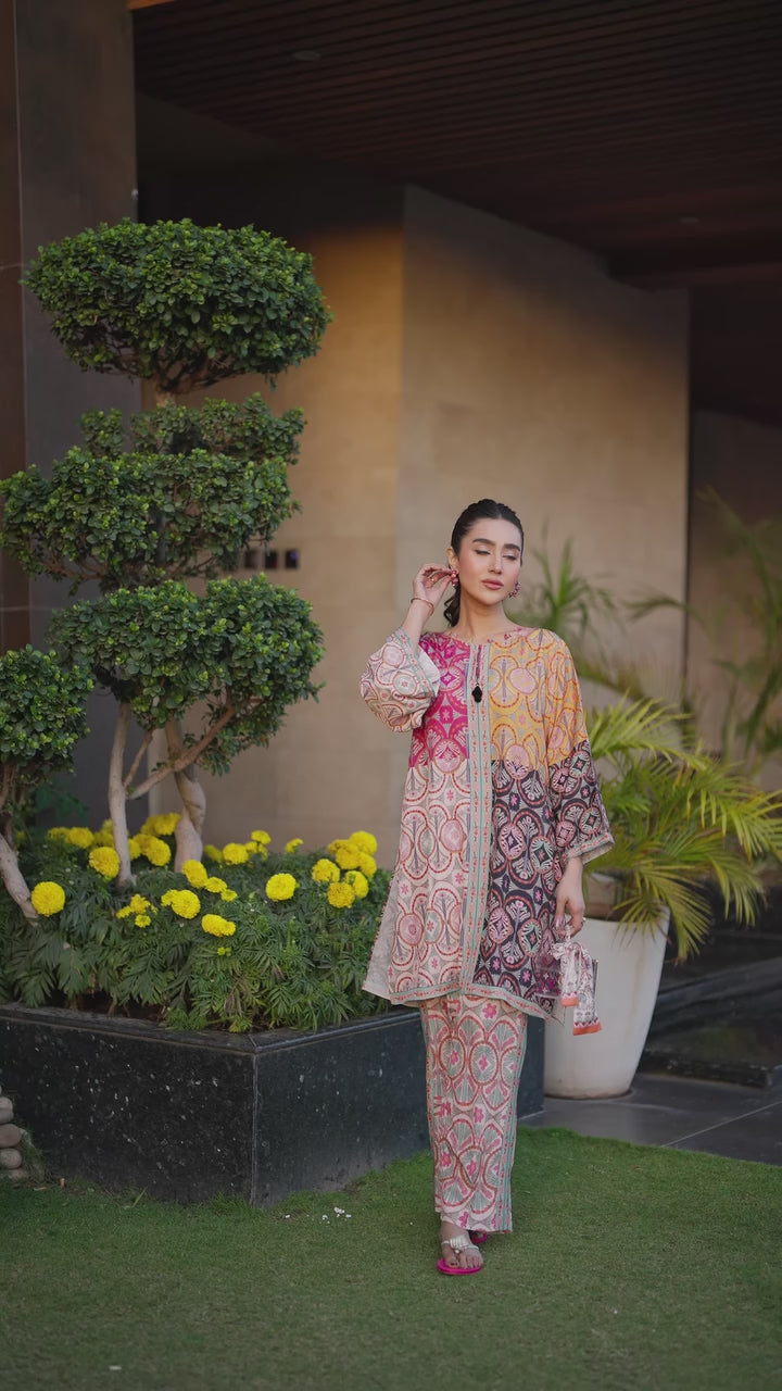 Trendy multicolor co-ord by Modestouze Attires
