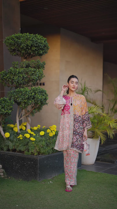 Trendy multicolor co-ord by Modestouze Attires